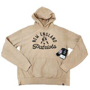 '47® Men's SMALL New England Patriots River™ Hoodie in Dusted Khaki - $120